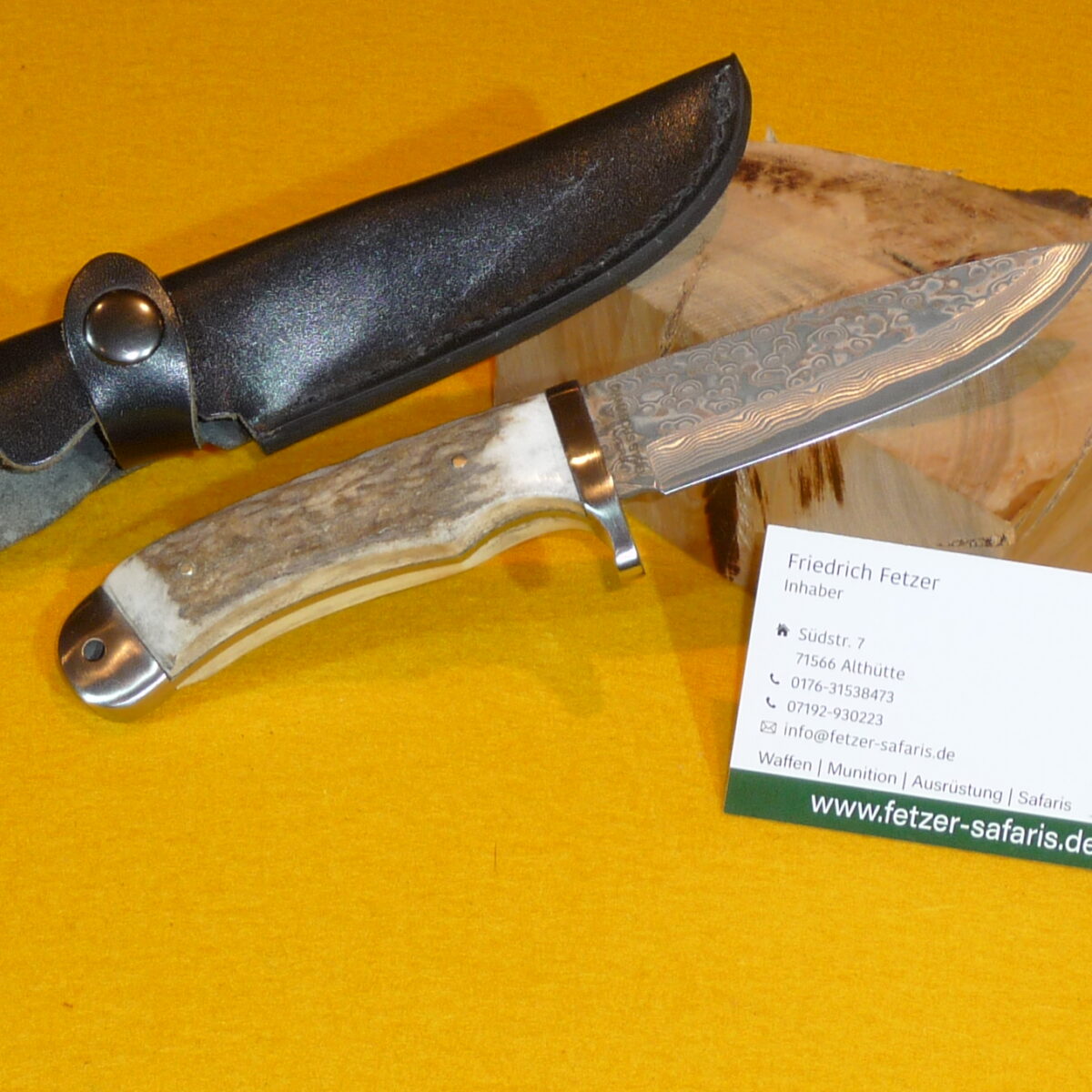 Jagdmesser Damaststahl